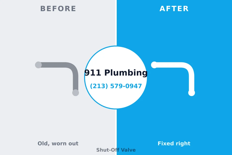Before and after: plumbing repair Springfield, MO